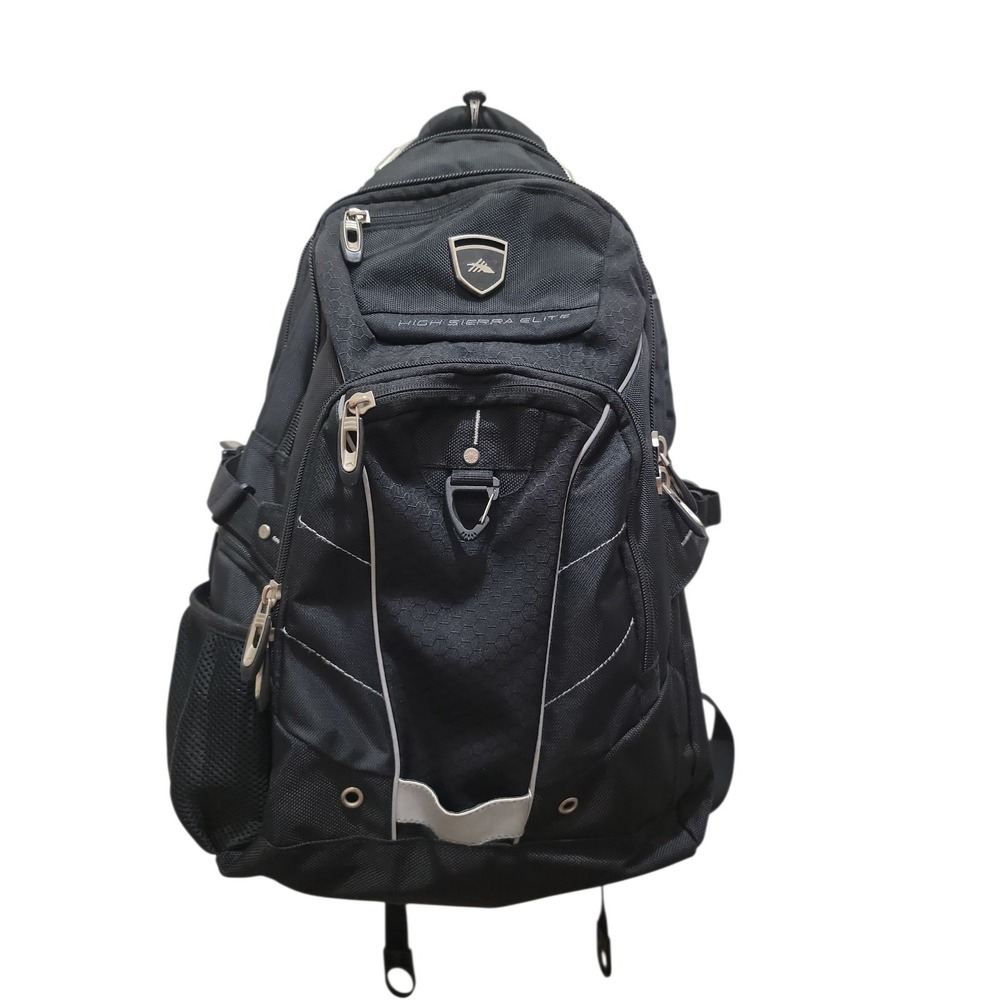 High Sierra Elite 17" Laptop Padded Backpack Business-Cable Handle Black NEW
